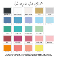 Load image into Gallery viewer, Choose the colour for your cake topper