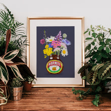 Load image into Gallery viewer, Marmite Wildflowers Illustration