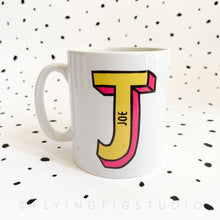 Load image into Gallery viewer, Personalised Letter Ceramic Mug