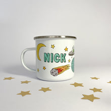 Load image into Gallery viewer, Personalised Enamel Space Mug