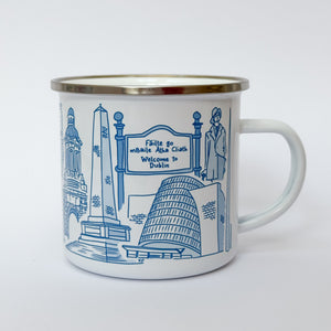 Dublin Landmarks Illustrated Enamel Mug