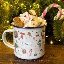 Load image into Gallery viewer, Personalised Enamel Christmas Mug