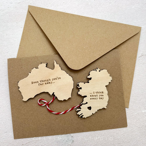 Worlds Apart Card and Magnet Gift