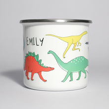 Load image into Gallery viewer, Personalised Enamel Dino Mug