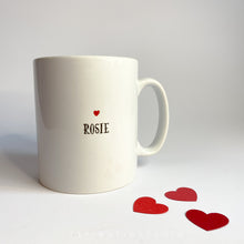 Load image into Gallery viewer, King or Queen of Hearts Plain or Personalised Ceramic Mugs