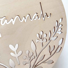 Load image into Gallery viewer, Personalised Wooden Botanical Name Plaque