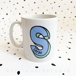 Personalised Letter Ceramic Mug