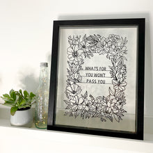 Load image into Gallery viewer, Personalised Floral Papercut