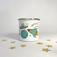 Load image into Gallery viewer, Personalised Enamel Space Mug
