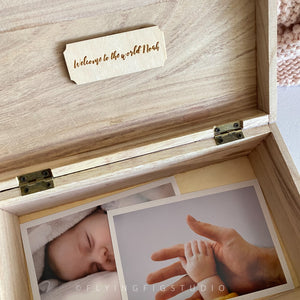 Personalised Bears and Stars New Baby Memory Box