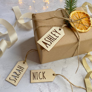 Personalised Wooden Gift Tag