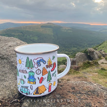 Load image into Gallery viewer, Plain or Personalised Enamel Camping Cup