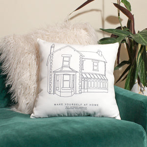 Personalised House Illustration Cushion