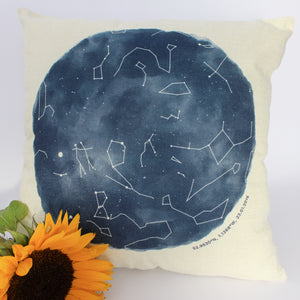 Personalised Night Sky Star Map Cushion
