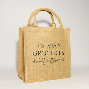 Personalised Probably Just… Jute Bag