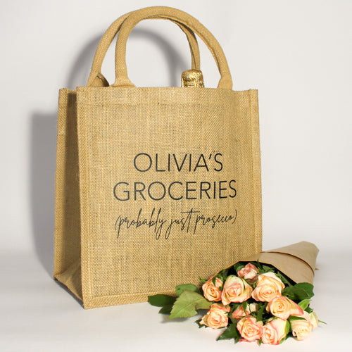 Personalised Probably Just… Jute Bag