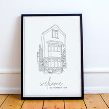 Load image into Gallery viewer, Personalised House Illustration Print
